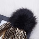 Bonnet féminin métallisé 1