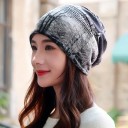 Bonnet Femme avec Imprimé Forestier J492 6