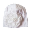 Bonnet fille avec fleur A496 5