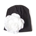 Bonnet fille avec fleur A496 9