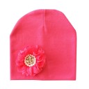 Bonnet fille avec fleur 9