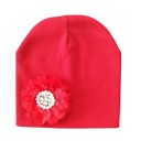 Bonnet fille avec fleur 4