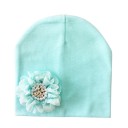 Bonnet fille avec fleur 11