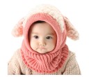 Bonnet pour enfant avec écharpe en forme de chien J856 12