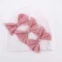 Bonnet pour enfants avec nœuds 11