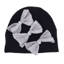 Bonnet pour enfants avec nœuds 21