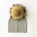 Bonnet pour enfants avec pompon en fourrure 11
