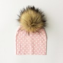 Bonnet pour enfants avec pompon en fourrure 15