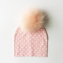 Bonnet pour enfants avec pompon en fourrure 16