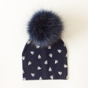 Bonnet pour enfants avec pompon en fourrure 17
