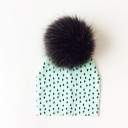 Bonnet pour enfants avec pompon en fourrure 18