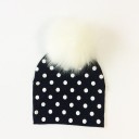 Bonnet pour enfants avec pompon en fourrure 21