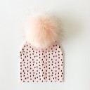 Bonnet pour enfants avec pompon en fourrure 29