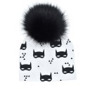 Bonnet pour enfants avec pompon en fourrure Stacey 13