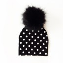 Bonnet pour enfants avec pompon en fourrure Stacey 19