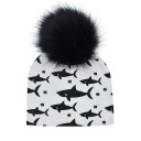 Bonnet pour enfants avec pompon en fourrure Stacey 11