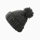 Bonnet tricoté pour femme avec pompon 9