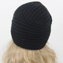 Bonnet tricoté pour femmes en forme de turban turc avec des bandes croisées sur le front Côtes marquées Apparence moderne Matériau en coton 6