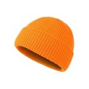Bonnet tricoté pour hommes et femmes Bonnet en laine uni et chaud Style moderne et tendance Bonnet d'automne et d'hiver disponible 8