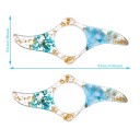 Bookmark with Thumb Hole 8.5 × 3.5 cm One-Handed Reading Floral Design Reading Aid 2