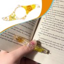 Bookmark with Thumb Hole 8.5 × 3.5 cm One-Handed Reading Floral Design Reading Aid 3