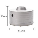 Boorkern 115×70 mm holle kroon in metalen uitvoering voor het boren van grote gaten in bouwmaterialen 2