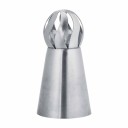 Boquilla decorativa para decorar pasteles y muffins con crema Cabeza esférica con cortes Altura 6 cm y diámetro 3 cm Acero inoxidable 3