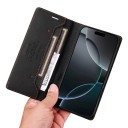 Bőr tok Samsung Galaxy S26 Ultra számára mágneses záródással és állvány funkcióval Kártyatartó PU bőr Kiskönyv tok S26 Ultra Pénztárca 16