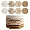 Bőrbarát, nedvszívó poháralátétek minimalista dizájn 11 cm átmérőjű bőrbarát alátétek nem szőtt béléssel a konferenciához 1