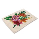 Borddækning med tropiske blomster 5