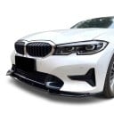 Bordure de protection de pare-chocs avant, spoiler et splitter en plastique PP, noir brillant, pour BMW série 3 G20 G21 320i 325i 2019–2022 2