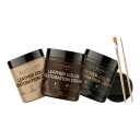 Bőrjavító készlet Színhelyreállító krém 2 ecsettel és szivaccsal Gyorsan száradó Mély táplálás Bőráruhoz 6