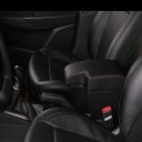 Bőrloket-támasz Mazda CX-3 és Mazda 2 Skyactiv modellekhez USB-vel, csúsztatható támasz tárolódobozzal, valódi bőr, egyszerű telepítés, autós kiegészítő 1