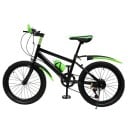 Børne mountainbike 7 gear 85×135 cm kulstofstål og aluminiumlegering justerbart sæde 63–76 cm til terrænkørsel 10