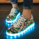 Børne selvlysende sneakers A364 11
