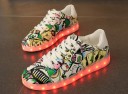 Børne selvlysende sneakers A364 2