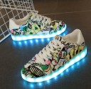 Børne selvlysende sneakers A364 3