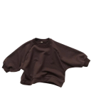 Børne sweatshirt med lange ærmer Bomuld og polyester Ensfarvet trøje med O-hals Løs pasform til drenge og piger Casual 4