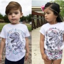 Børne-T-shirt med dinosaur B1576 1
