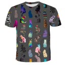 Børne-T-shirt med kat B1456 1