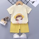 Børne-T-shirt og shorts L1095 11