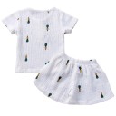 Børne-T-shirt og shorts L1552 7