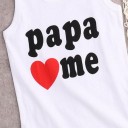 Børne tanktop PAPA LOVES ME, MAMMA LOVES ME 4