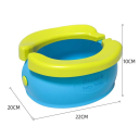 Børne venlig bærbar sammenklappelig potte 22 x 20 x 10 cm Sammenklappeligt toilet sæde til pose Rejsepotte med en bæreevne på 50 kg Til børn 2