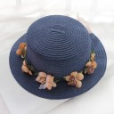 Børnehue med blomster T862 11