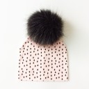 Børnehue med lodden pompon 30