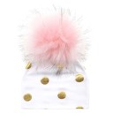 Børnehue med pompon Becky 3