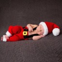 Børnekostume til julemanden til fotosession A437 1