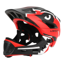 Børnemotorcykelhjelm 52–58 cm Integralhjelm med aftagelig tandbeskytter 13 ventilationshuller Solskærm EPS-indlæg og PC-skal 4