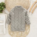 Børnestrikket sweater L593 7